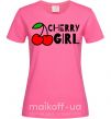 Женская футболка Cherry girl Ярко-розовый фото