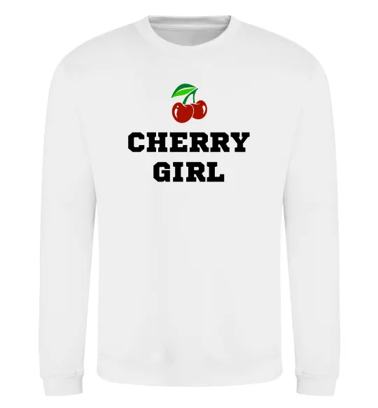 Світшот Cherry girl Білий фото