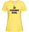 Жіноча футболка Cherry girl Лимонний фото