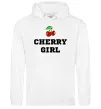 Женская толстовка (худи) Cherry girl Белый фото