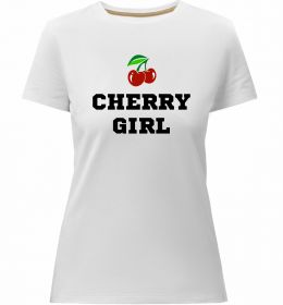Жіноча преміум футболка Cherry girl