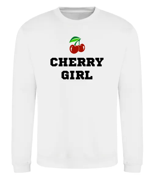 Свитшот Cherry girl Белый фото