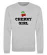 Свитшот Cherry girl Серый меланж Свитшот Cherry girl Серый меланж фото