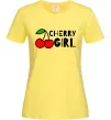 Жіноча футболка Cherry girl Лимонний фото