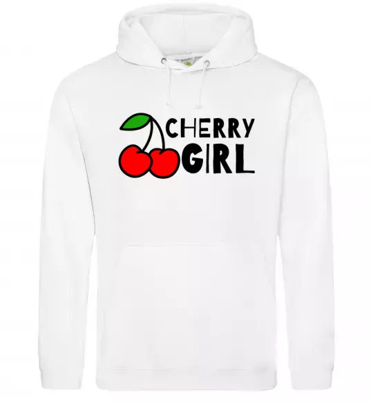 Жіноча толстовка (худі) Cherry girl Білий фото