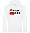 Жіноча толстовка (худі) Cherry girl Білий Жіноча толстовка (худі) Cherry girl Білий фото