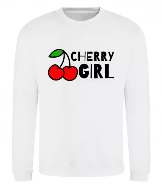 Світшот Cherry girl Білий фото
