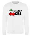 Світшот Cherry girl Білий фото