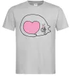 Мужская футболка Lovely kitten Серый фото
