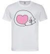 Мужская футболка Lovely kitten Белый фото