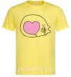 Чоловіча футболка Lovely kitten Лимонний фото