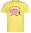 Мужская футболка Lovely kitten Лимонный фото