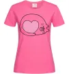 Жіноча футболка Lovely kitten Яскраво-рожевий Жіноча футболка Lovely kitten Яскраво-рожевий фото