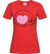 Жіноча футболка Lovely kitten Червоний Жіноча футболка Lovely kitten Червоний фото