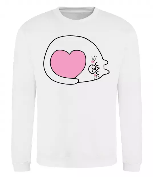 Свитшот Lovely kitten Белый фото
