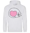 Чоловіча толстовка (худі) Lovely kitten Сірий меланж Чоловіча толстовка (худі) Lovely kitten Сірий меланж фото