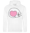 Женская толстовка (худи) Lovely kitten Белый Женская толстовка (худи) Lovely kitten Белый фото