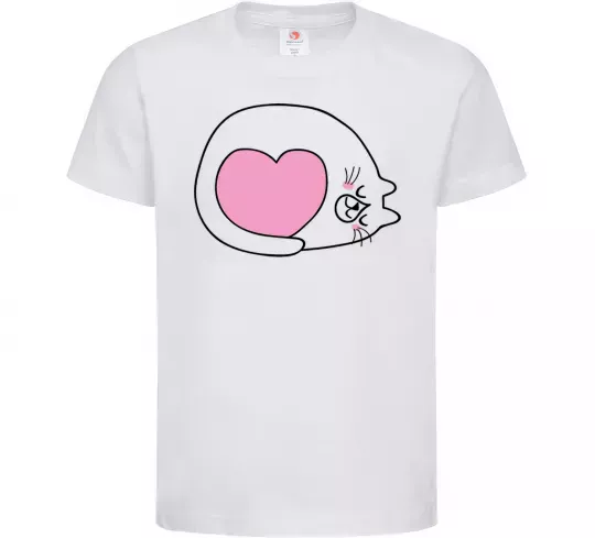 Дитяча футболка Lovely kitten Білий фото