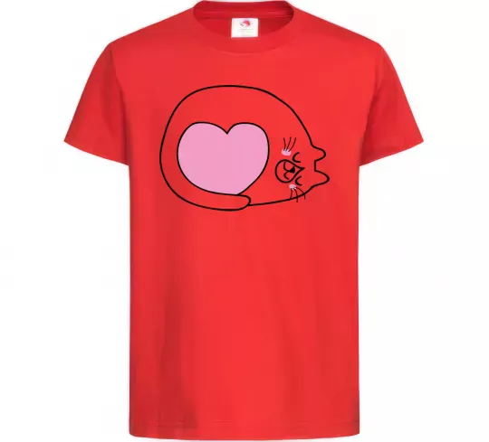 Дитяча футболка Lovely kitten Червоний фото