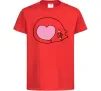 Дитяча футболка Lovely kitten Червоний Дитяча футболка Lovely kitten Червоний фото