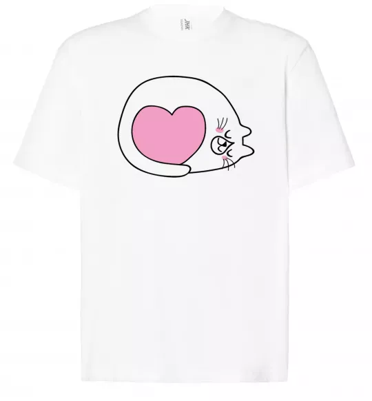 Футболка Оверсайз Lovely kitten Белый фото