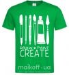 Мужская футболка Draw and paint create Зеленый фото
