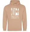 Женская толстовка (худи) Draw and paint create Песочный фото