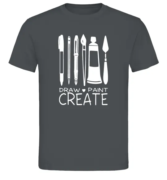 Чоловіча футболка Draw and paint create Графіт фото
