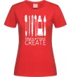 Жіноча футболка Draw and paint create Червоний фото