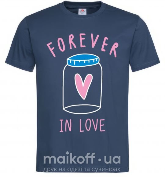 Чоловіча футболка Forever in love bottle Темно-синій фото