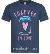 Мужская футболка Forever in love bottle Темно-синий фото