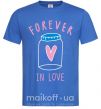 Мужская футболка Forever in love bottle Ярко-синий фото