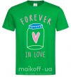 Мужская футболка Forever in love bottle Зеленый фото