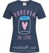 Жіноча футболка Forever in love bottle Темно-синій фото