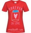 Жіноча футболка Forever in love bottle Червоний фото