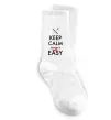 Носки Keep calm design is not easy Белый фото
