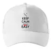 Кепка Keep calm design is not easy Белый фото