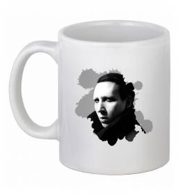 Чашка керамическая Мерілін Менсон чб