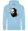 Чоловіча толстовка (худі) Мерілін Менсон чб Блакитний фото