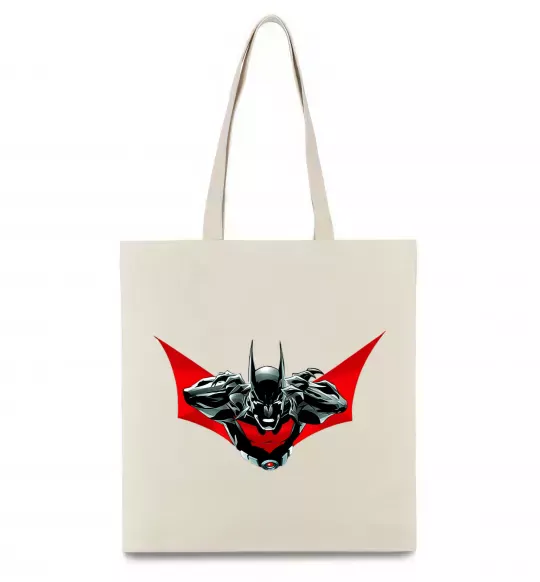 Эко-сумка Angry batman Бежевый фото