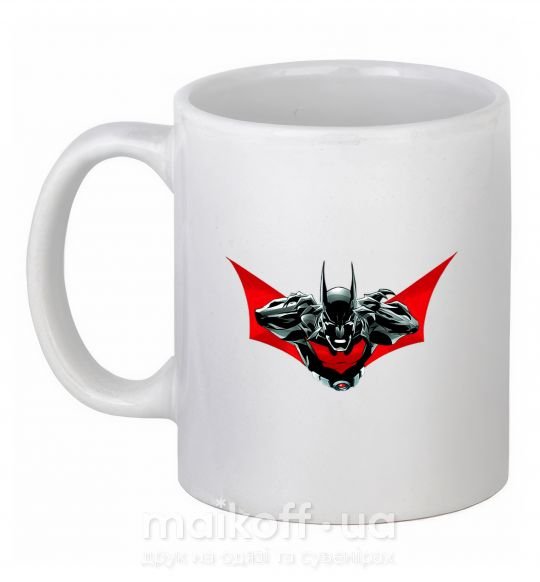 Чашка керамическая Angry batman Белый фото