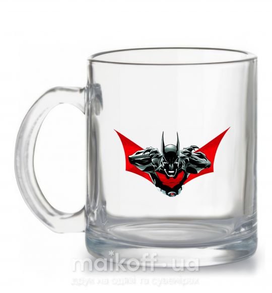 Чашка стеклянная Angry batman Прозрачный фото