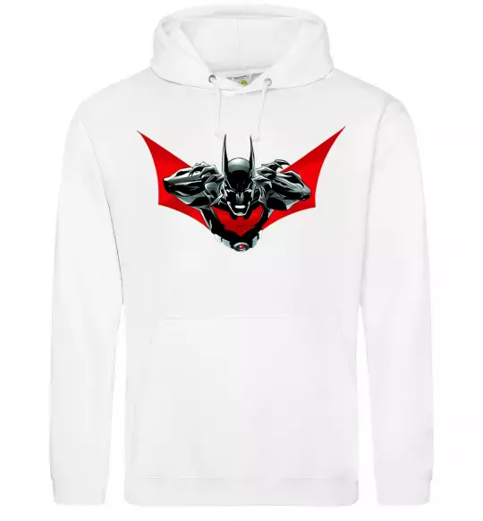 Мужская толстовка (худи) Angry batman Белый фото