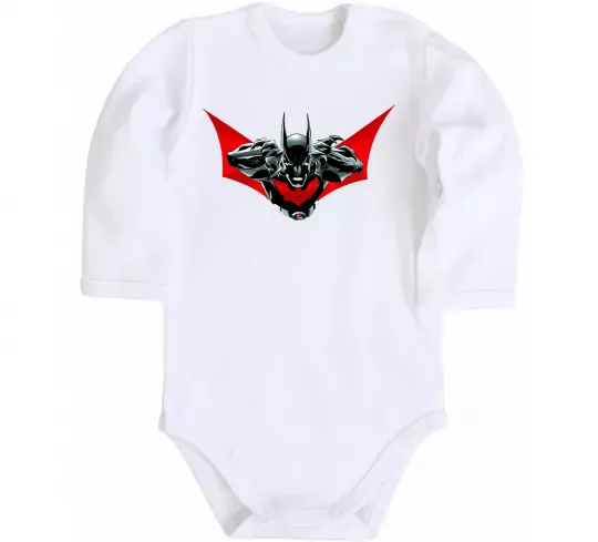 Дитячий бодік Angry batman Білий фото