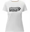 Жіноча преміум футболка Найкращий вчитель математики циркуль Білий фото