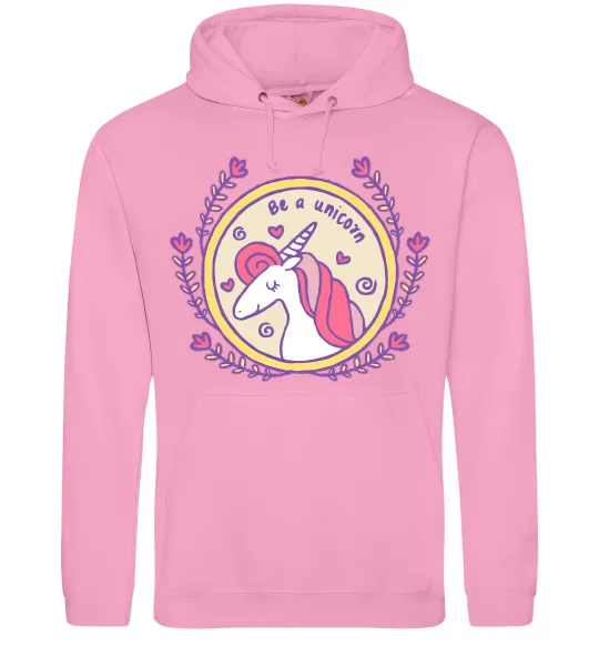 Жіноча толстовка (худі) Be a unicorn Рожевий фото