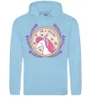 Жіноча толстовка (худі) Be a unicorn Блакитний фото