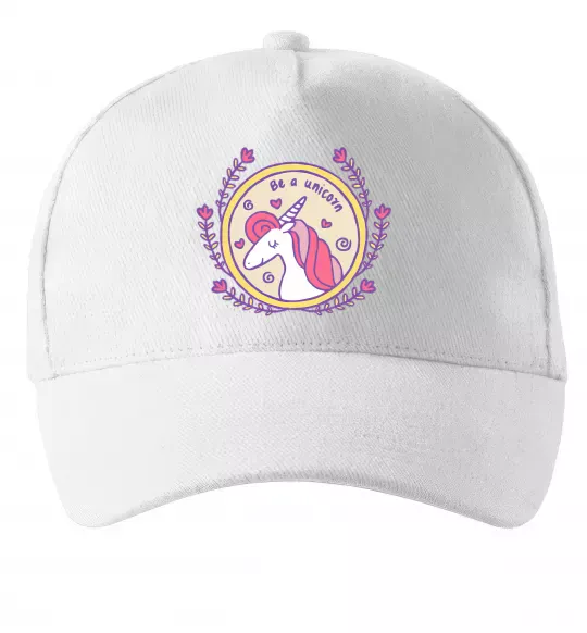Кепка Be a unicorn Белый фото