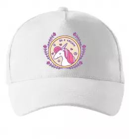 Кепка Be a unicorn Білий фото