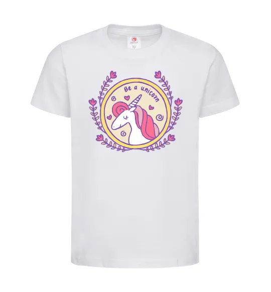 Дитяча футболка Be a unicorn Білий фото